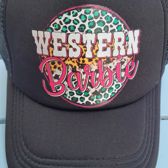 Accessories - Western Barbie Black Trucker Hat